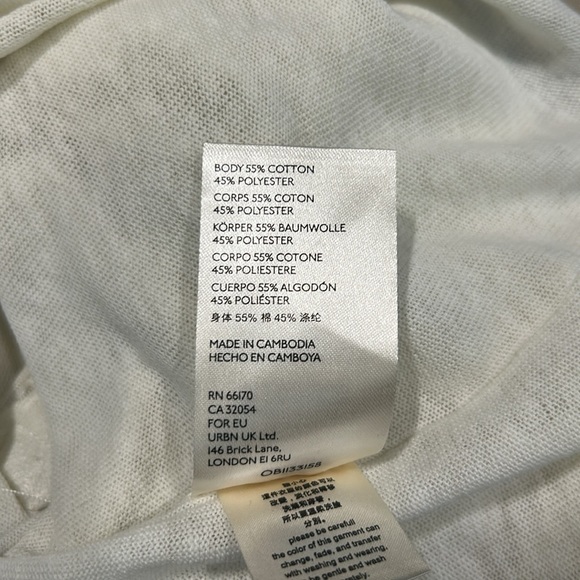 FREE PEOPLE WE THE FREE Women’s Kia Button Front Henley Ivory Large‎ NWT - Picture 8 of 8